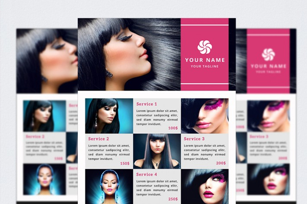 Beauty Salon Marketing Flyer Template