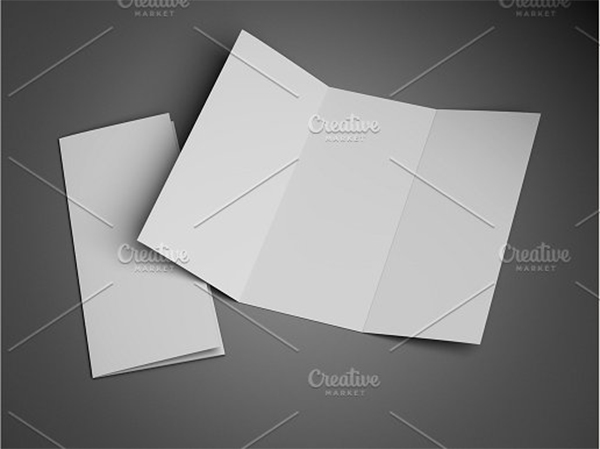 High Quality Blank Tri-fold Brochure & Leaflet Template