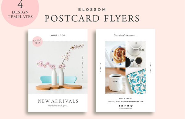 Blossom Postcard Flyers