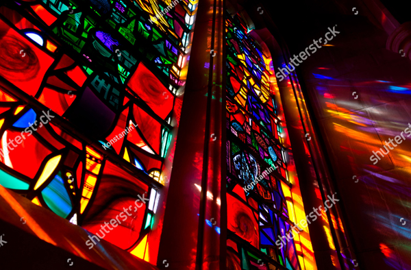 Colorful Stained Glass Texture