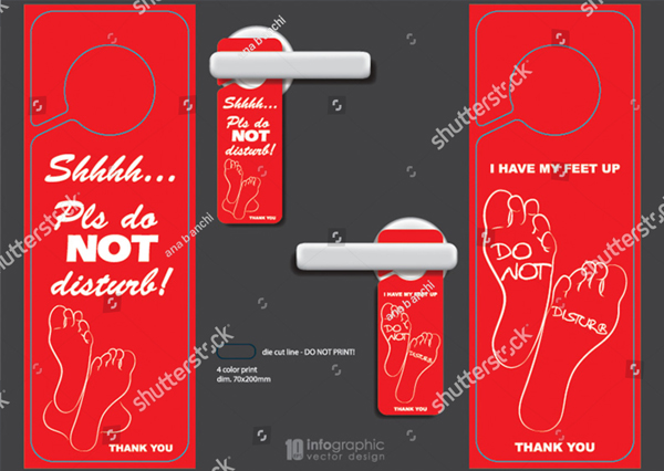 Don’t Disturb Door Hanger Template