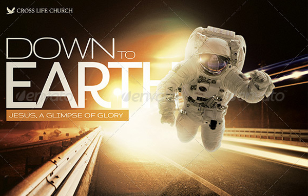 Down to Earth Church Program Flyer Template