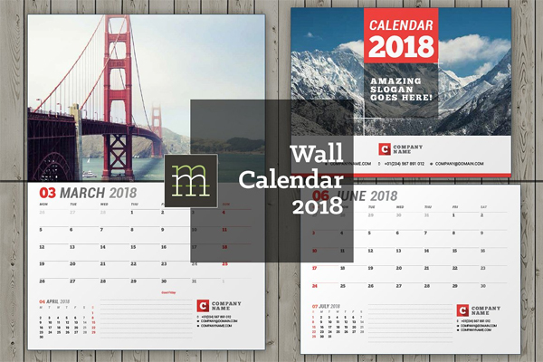 Elegant Wall Calendar