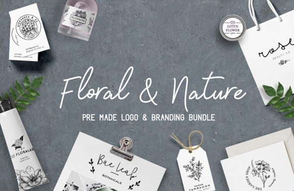Floral Logo and Branding Bundle
