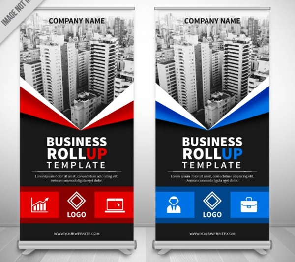 Free Download Business Advertising Roll Up Banner