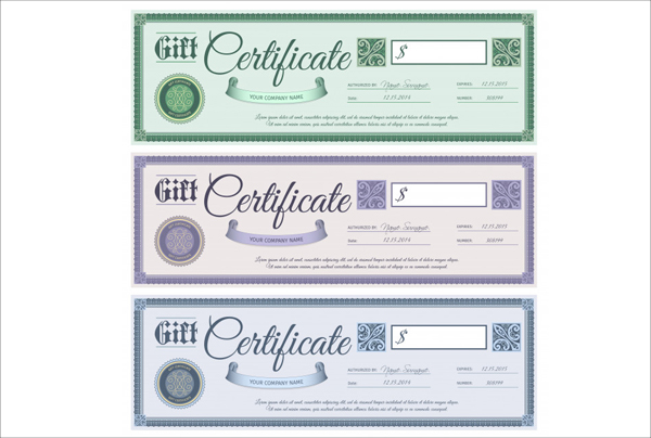 Free Download Gift Certificates