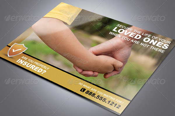 Life Insurance Marketing Postcard