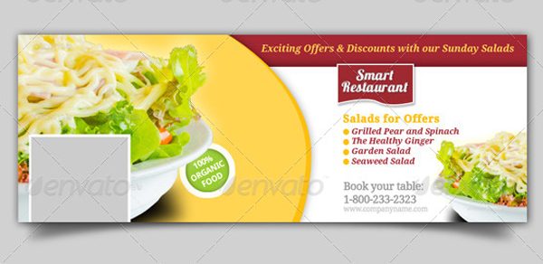 Restaurant Facebook Timeline PSD Template