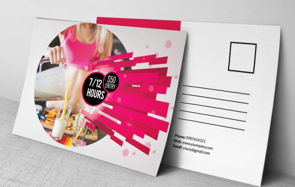 Simple Weight Loss Postcard Template