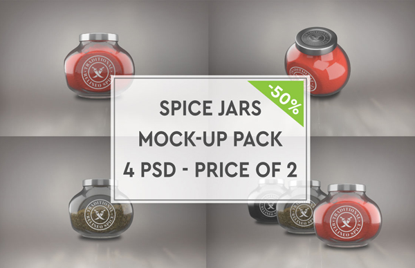 Spice Jars Mockup Pack