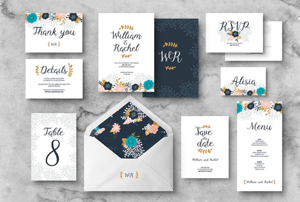Amazing Floral Wedding Invitation Designs