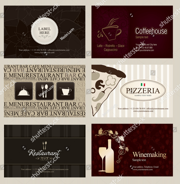 Cafe and Restaurant Business Card