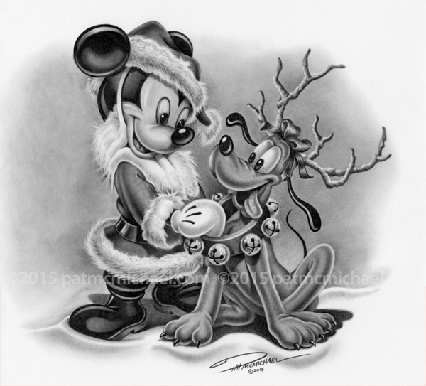 Christmas Disney Drawing 