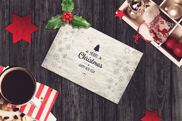 Christmas Gift Card Mockup Pack