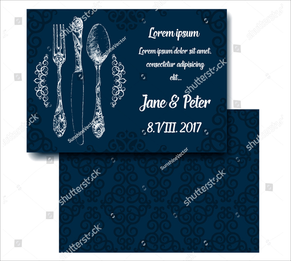 Classic Wedding Rehearsal Dinner Party Invitation