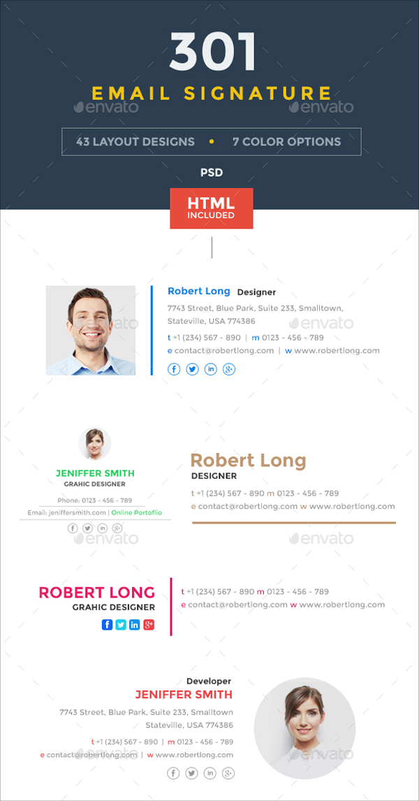 Designer Email Signatures