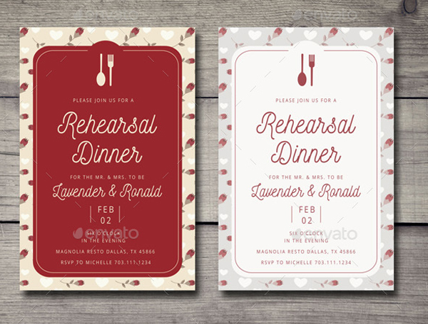 Editable Rehearsal Dinner Invitation