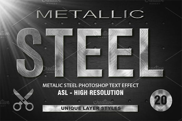EmBossed Metal Photoshop Layer Styles