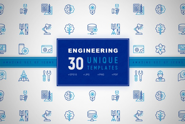 Engineering High Quality Icons Set