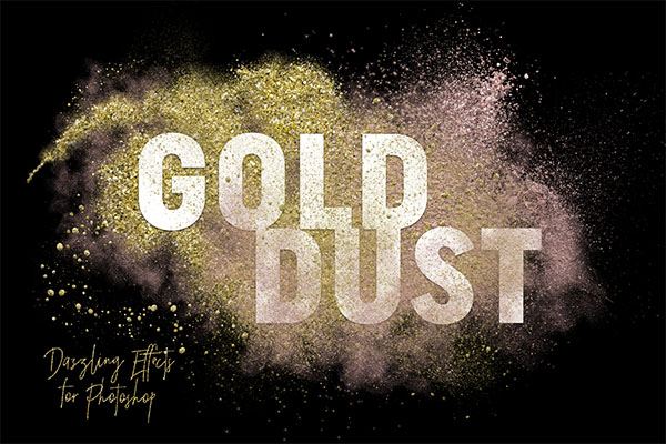 Gold Dust Glitter Effects