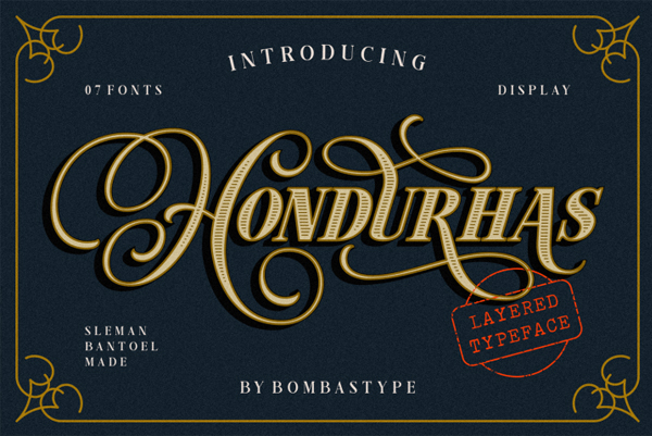 Hondurhas Layered Font