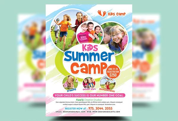 Kids Summer Camp Flyers