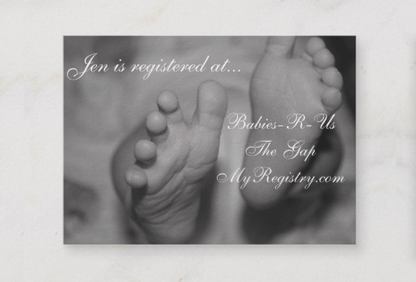 Little Newborn Photographer Business Card