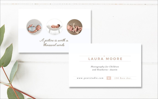 Newborn Photo Business Card