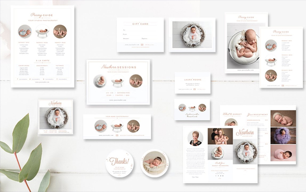 Newborn Photographer Marketing Business Card