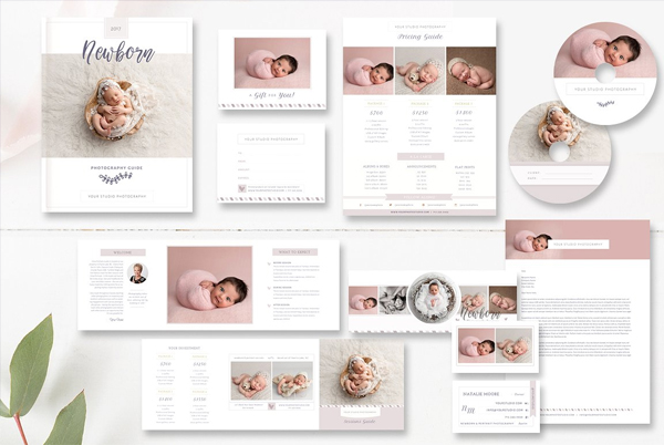Newborn Photographer Marketing Set and Business Card
