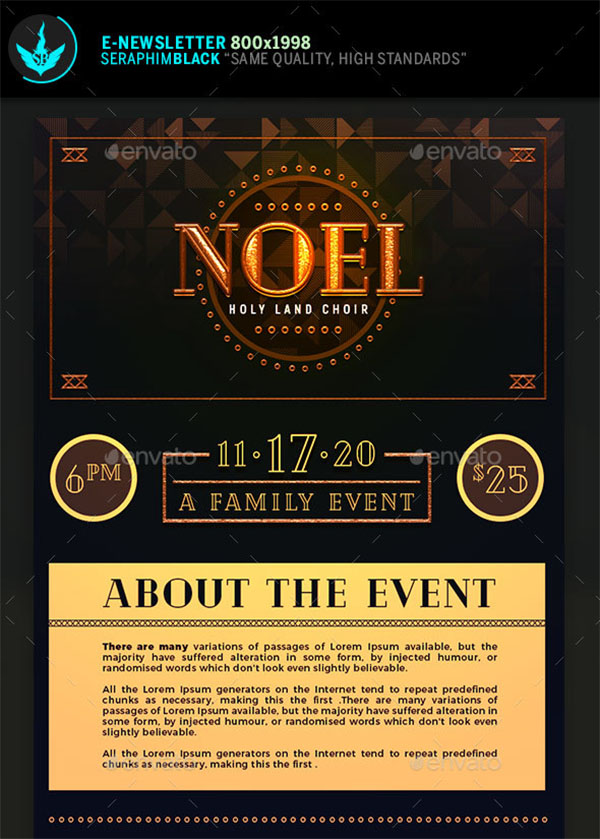 Noel Christmas Gala E-Newsletter Template