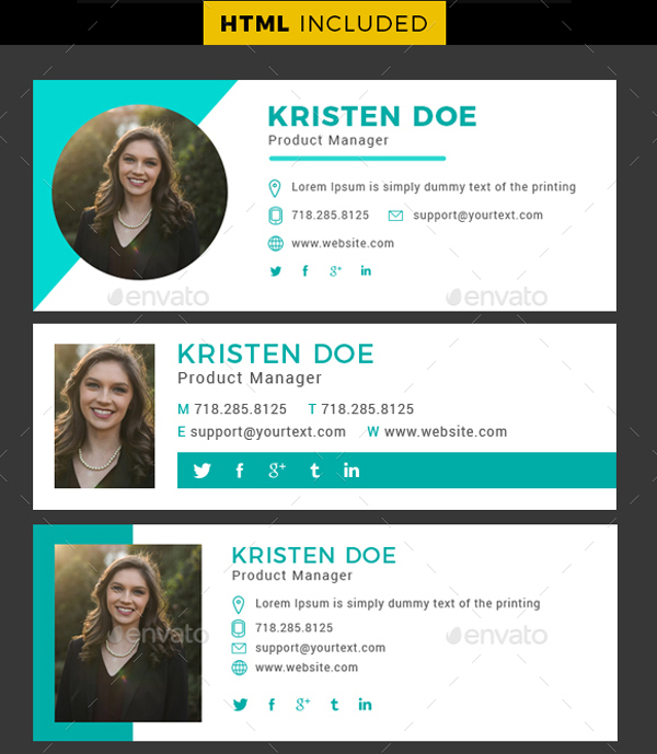 Product Manager Email Signature Templates