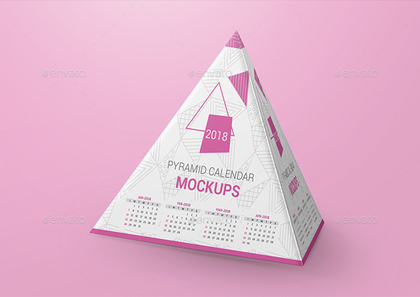 Pyramid Calendar Mockups