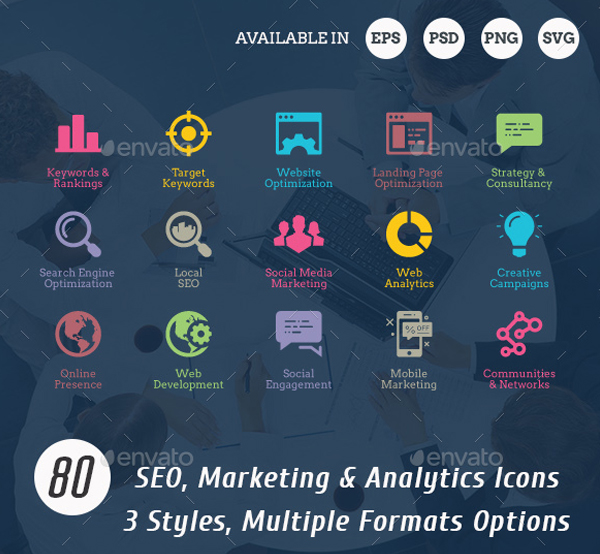 SEO High Quality Vector Icons