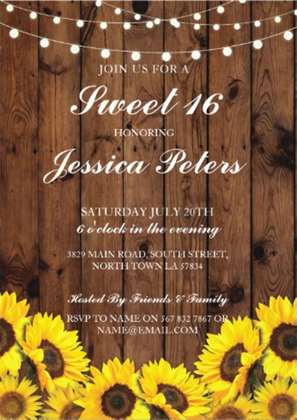 30+ Sweet Sixteen Invitation Templates Free PSD Vector EPS Download