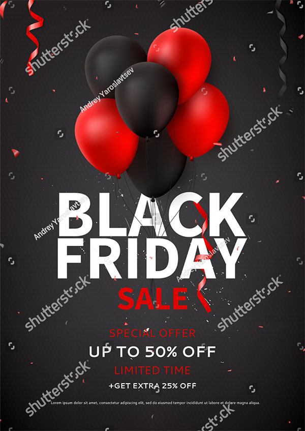 Vector Black Friday Sale Flyer Template
