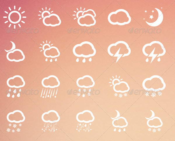 Vector Weather Icons Designs