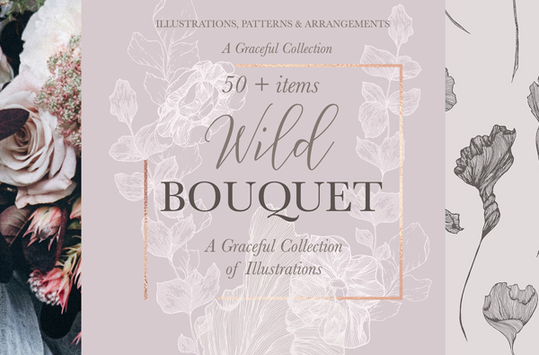 Wild Bouquet Wedding Invitation