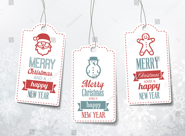 Beautiful Christmas Labels Template