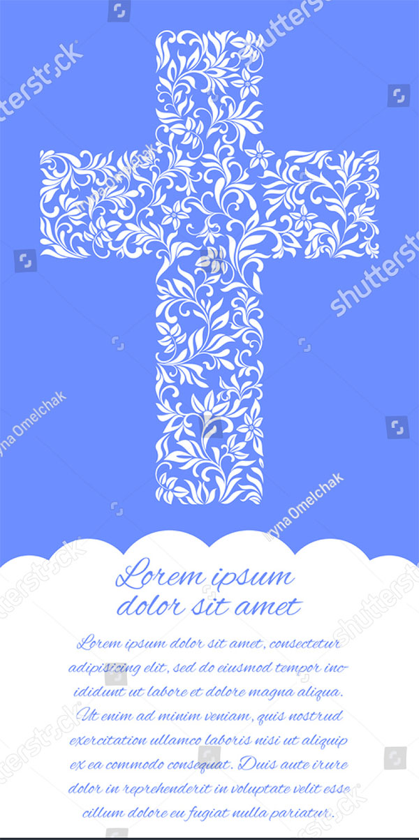 Christian Cross Flyer Template