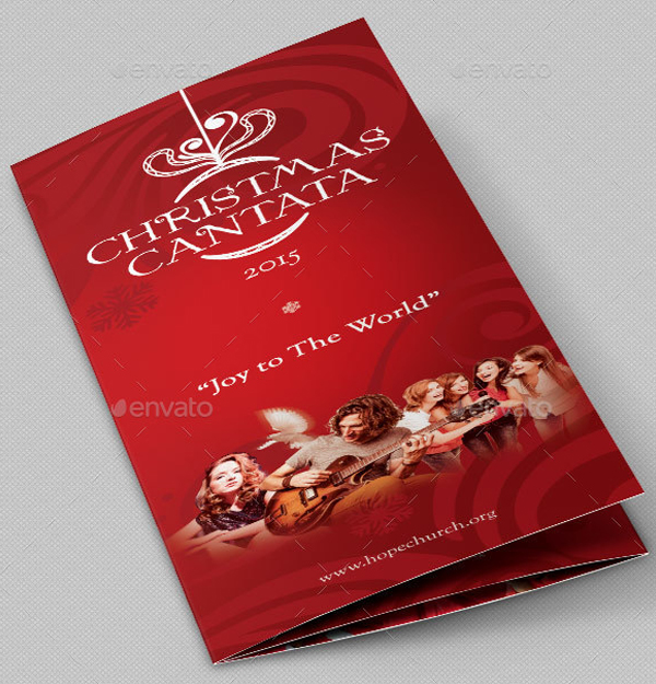 Christmas Cantata Brochure Template