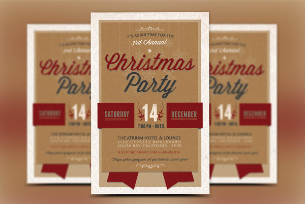 Christmas Winter Party Invitation Template