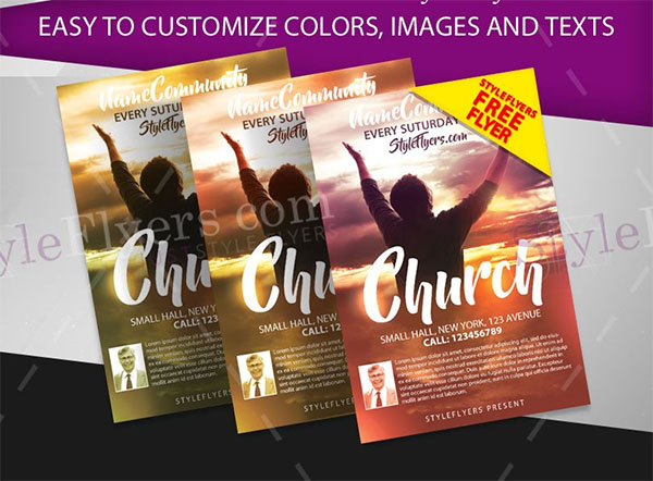 Church Free PSD Design Flyer Template