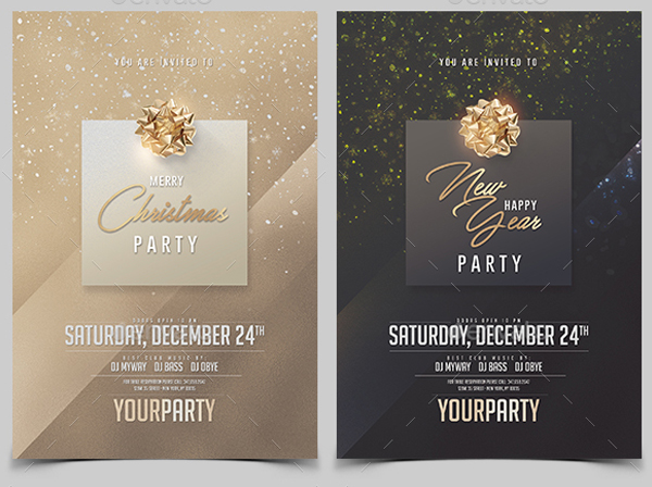 Classy Christmas Party Invitation Template