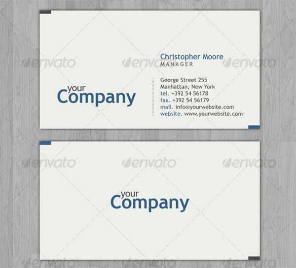 Clean Business Card Design Template