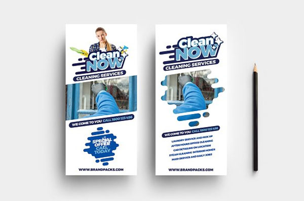 Cleaning Service Rack Card Template
