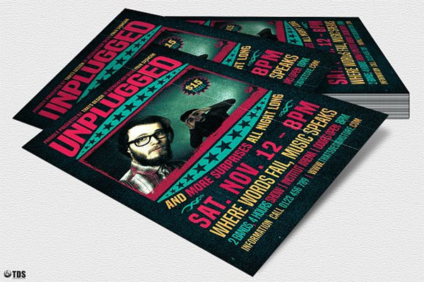Concert Unplugged Flyer Template