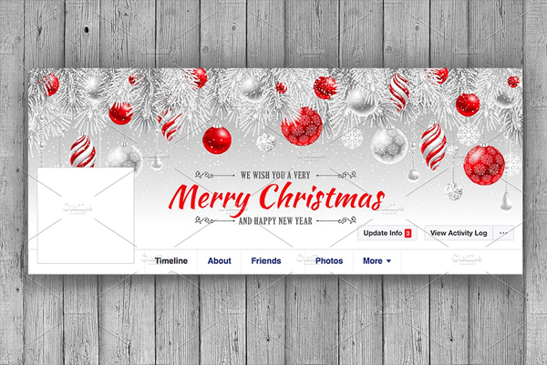 Customizable Christmas Facebook Timeline Cover