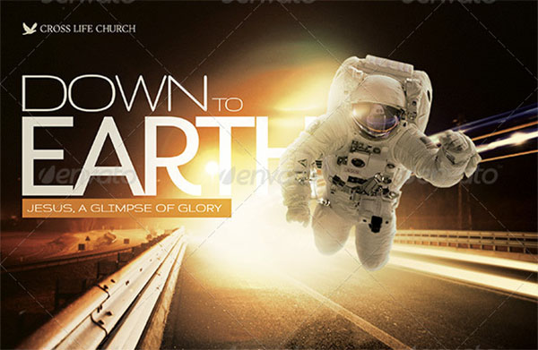 Down to Earth Church Flyer Template