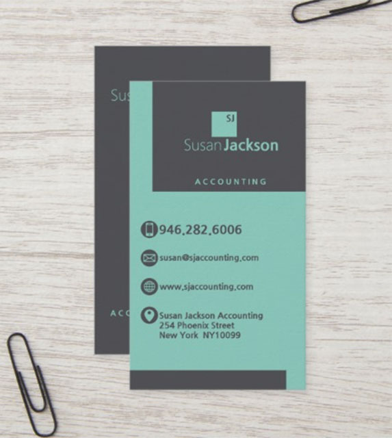 Best Financial Adviser Auditor Business Card